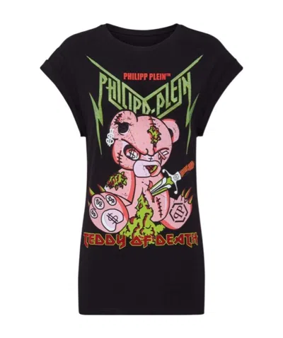 Philipp Plein Logo Details T-shirt In Black