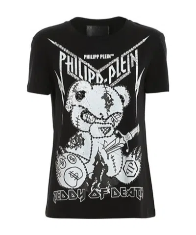 Philipp Plein Logo Details T-shirt In Black