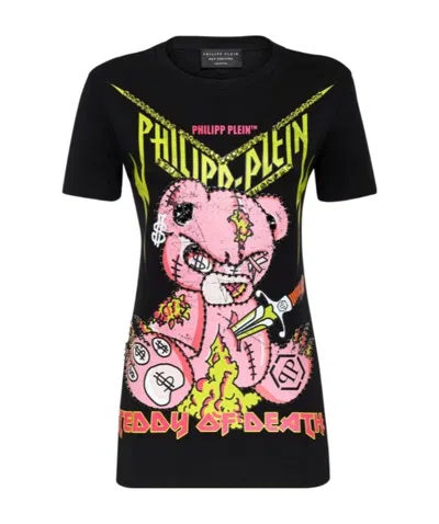 Philipp Plein Logo Details T-shirt In Black