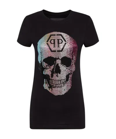Philipp Plein Logo Details T-shirt In Black