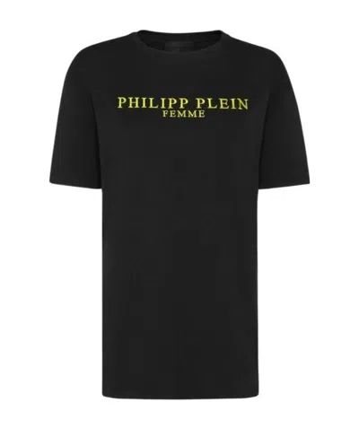 Philipp Plein Logo Details T-shirt In Black