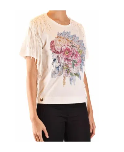 Philipp Plein Logo Details T-shirt In Nude
