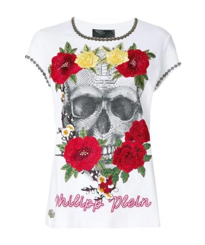 Philipp Plein Logo Details T-shirt In White