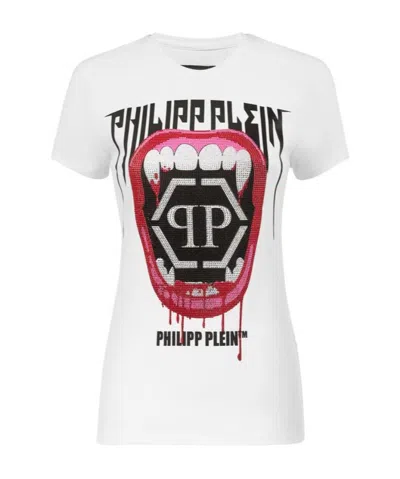 Philipp Plein Logo Details T-shirt In White