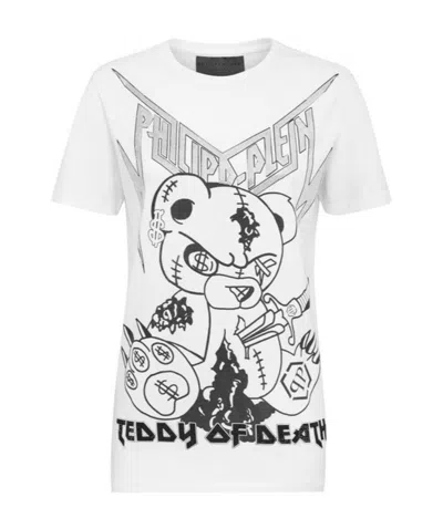 Philipp Plein Logo Details T-shirt In White
