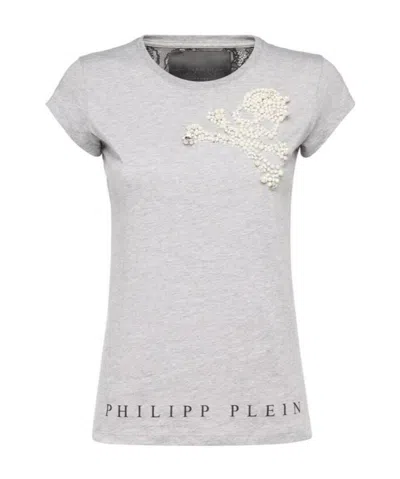 Philipp Plein Logo Details T-shirt In White