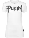 Philipp Plein Logo-embellished Cotton T-shirt In White