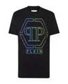 Philipp Plein Black Cotton T-shirt In Black