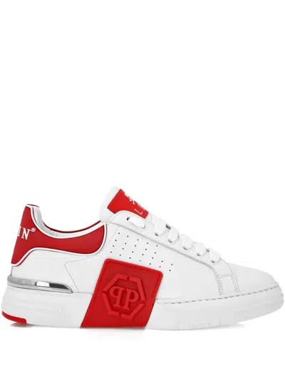 Philipp Plein Logo-embellished Sneakers In White
