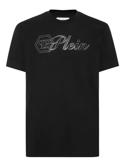 Philipp Plein Logo-embellished T-shirt In Black