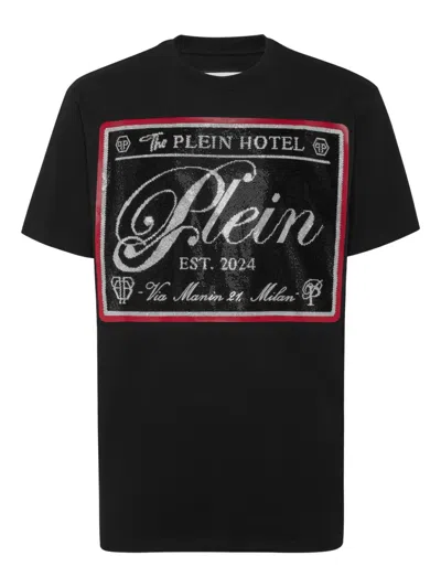 Philipp Plein Logo-embellished T-shirt In Black