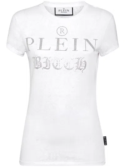 Philipp Plein Logo-embellished T-shirt In White