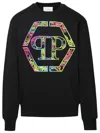 PHILIPP PLEIN PHILIPP PLEIN LOGO EMBROIDERED CREWNECK SWEATSHIRT