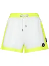 Philipp Plein Logo-patch Cotton Blend Shorts In White