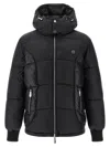 Philipp Plein Logo Patch Down Jacket Puffer Jackets Black In Black
