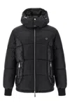 Philipp Plein Logo Patch Down Jacket Puffer Jackets Black In Black