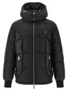 Philipp Plein Logo Patch Down Jacket In Black