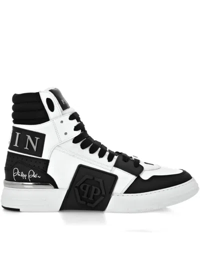 Philipp Plein Logo-patch Hi-top Sneakers In White