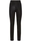 Philipp Plein Logo-patch High-waist Jeans In Black