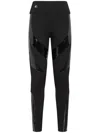 Philipp Plein Logo-patch High-waist Leggings In Black