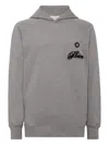 Philipp Plein Logo-patch Hoodie In Gray