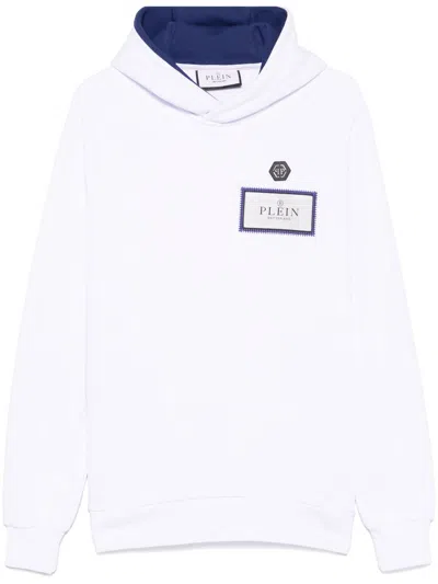 Philipp Plein Logo-patch Hoodie In White