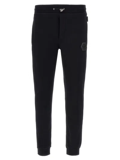 PHILIPP PLEIN LOGO PATCH JOGGERS