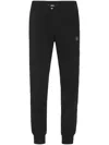 Philipp Plein Jogging Pants Iconic Drawstring Waist In Black