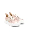 Philipp Plein Logo-patch Low-top Sneakers In Pink
