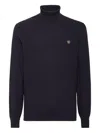 Philipp Plein Logo-patch Sweater In Black