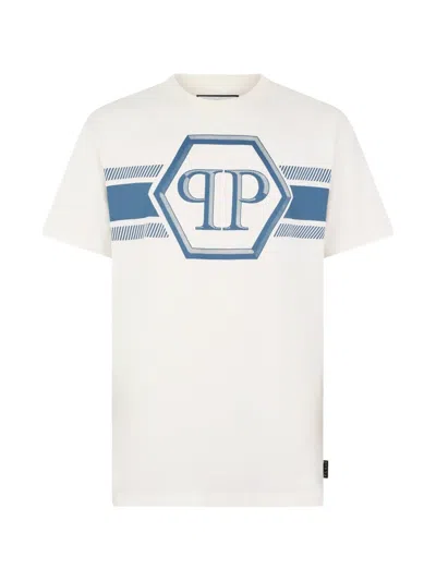 Philipp Plein Logo-patch T-shirt In White