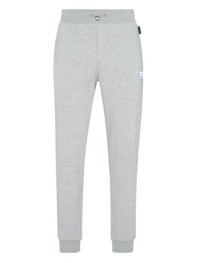 Philipp Plein Logo-patch Track Pants In Grey