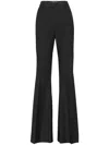 Philipp Plein Logo-plaque Flared Trousers In Black