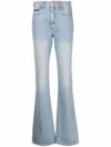 Philipp Plein High-waisted Flared Jeans In Blue