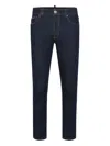 Philipp Plein Logo-plaque Jeans In Blue