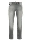 Philipp Plein Logo-plaque Jeans In Gray