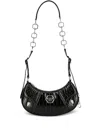 Philipp Plein Logo-plaque Leather Shoulder Bag In Black