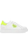 Philipp Plein Logo-plaque Leather Sneakers In White