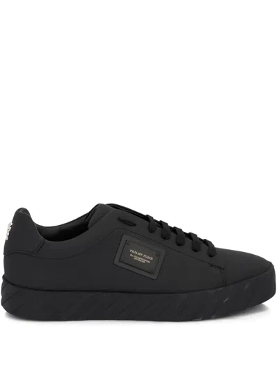 Philipp Plein Logo-plaque Low-top Sneakers In Black