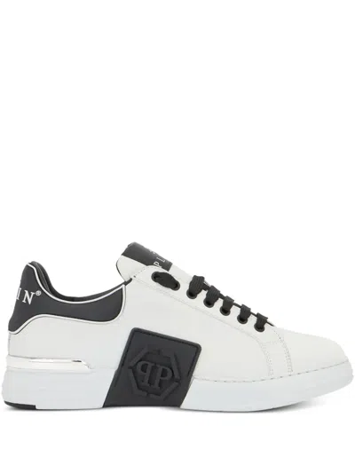 Philipp Plein Logo Plaque Low-top Trainers In White