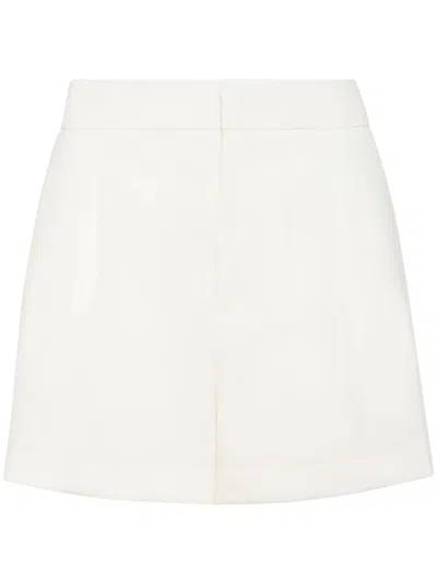 Philipp Plein Logo-plaque Satin Shorts In White
