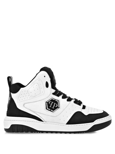 PHILIPP PLEIN LOGO-PLAQUE SNEAKERS
