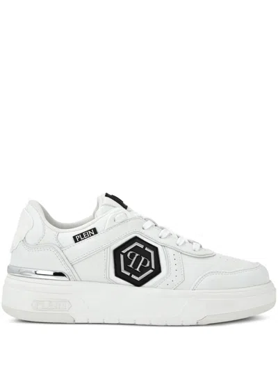 Philipp Plein Logo-plaque Sneakers In White