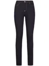Philipp Plein Logo-plaque Stretch-cotton Skinny Jeans In Black