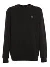 Philipp Plein Man Sweater Black Size Xl Cotton In Black