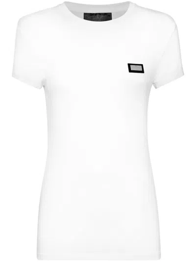 Philipp Plein Logo-plaque T-shirt In White