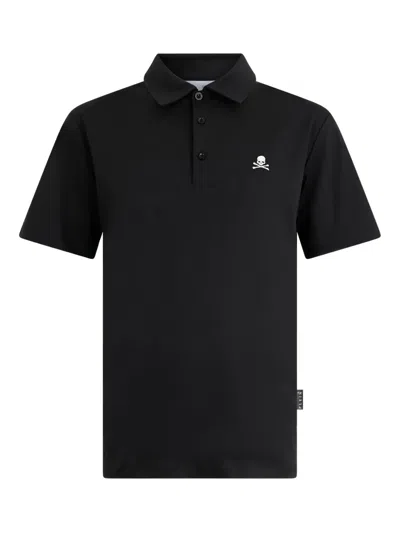 Philipp Plein Logo Polo Shirt In Black