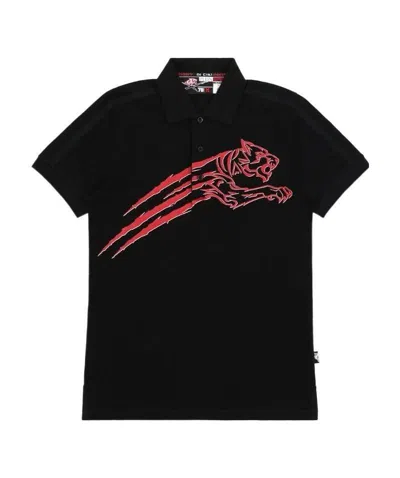 Philipp Plein Logo Polo Shirt In Black