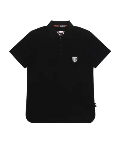 Philipp Plein Logo Polo Shirt In Black