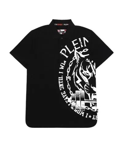 Philipp Plein Logo Polo Shirt In Black